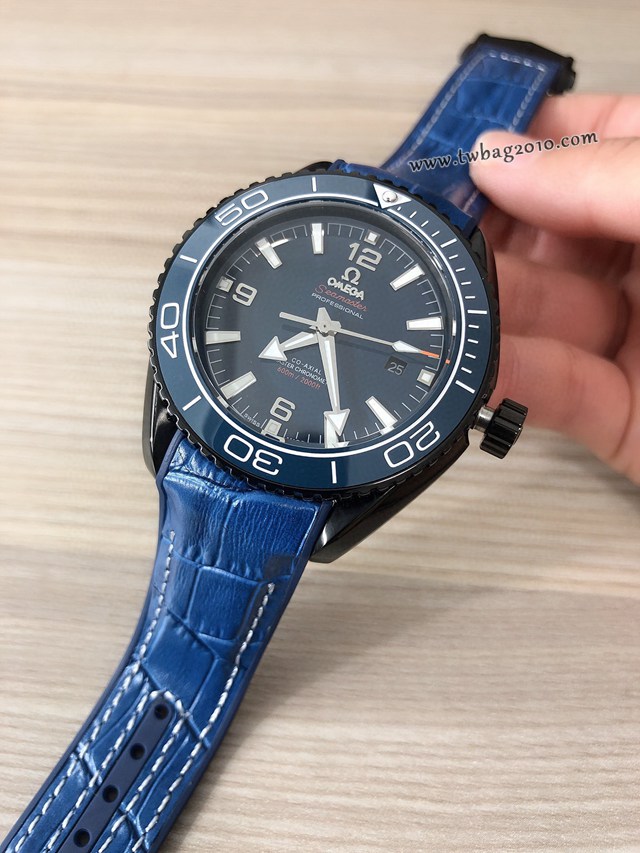 歐米茄高端手錶 OMEGA複刻海馬海洋宇宙600米三針男士腕表  gjs1958